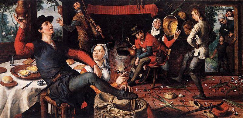 Pieter Aertsen The Egg Dance oil painting picture